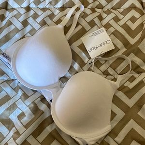 White Calvin Klein bra 36D brand new with tags